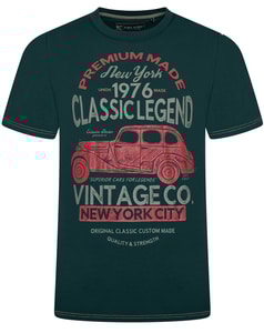 KAM Classic Legends Print T-Shirt Dunkelblau